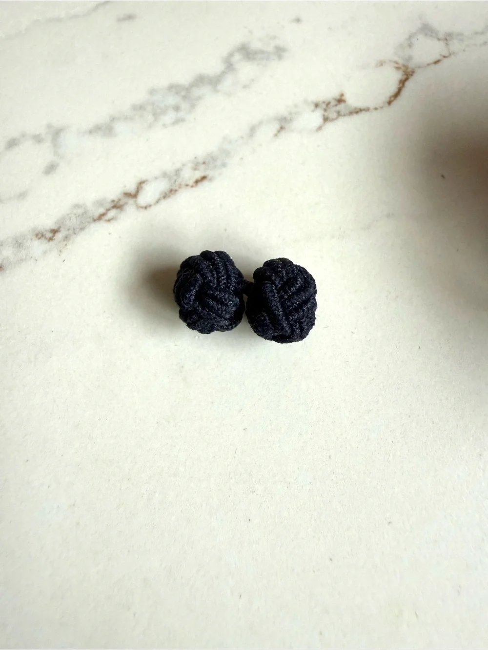 Black Knot Cufflinks - Classic Tuxedo/Formal Accessory